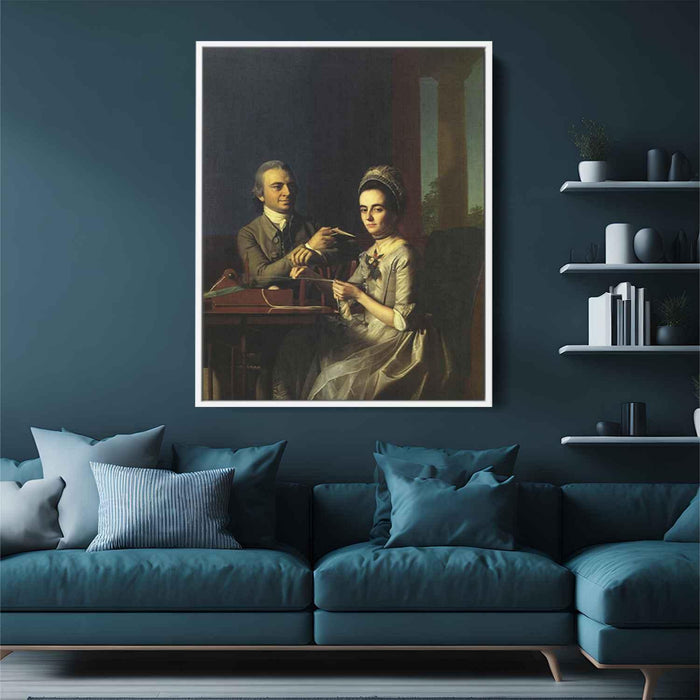 Mr.and Mrs.Thomas Mifflin (1773) by John Singleton Copley - Canvas Artwork