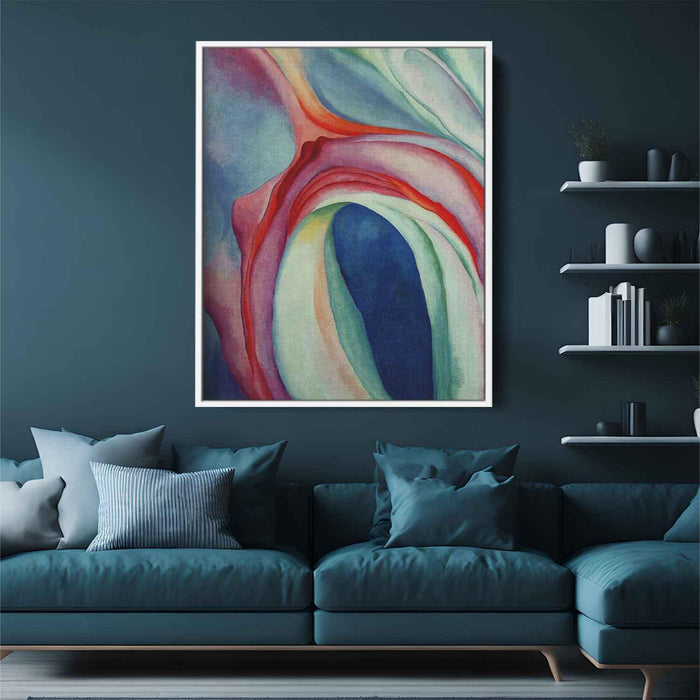 Music Pink and Blue II (1918) by Georgia O'Keeffe - Canvas Artwork