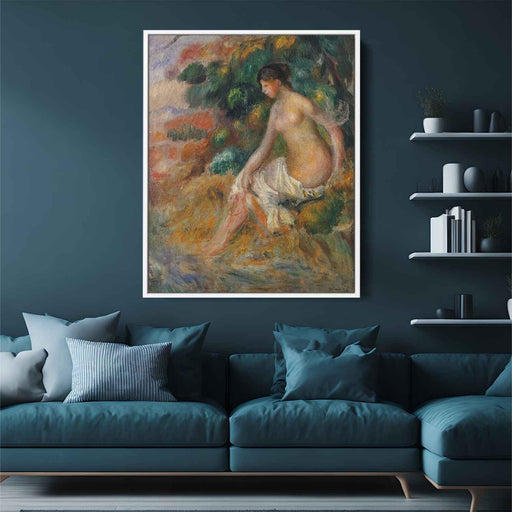 Nude in the Greenery (1887) by Pierre-Auguste Renoir - Canvas Artwork