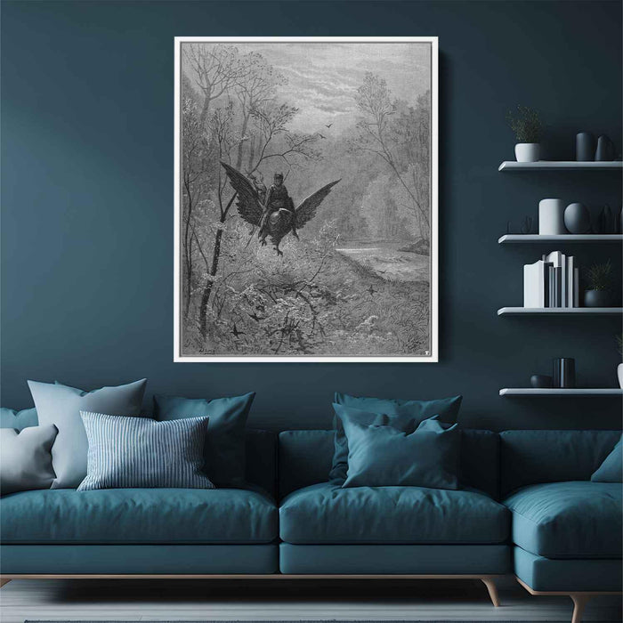 Orlando Furioso by Gustave Dore - Canvas Artwork