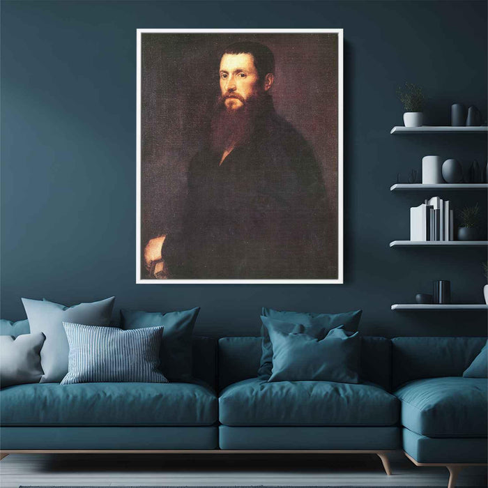 Painting of Daniele Barbaro (1545) by Titian - Canvas Artwork