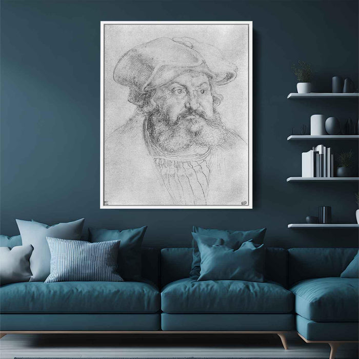 Portrait of Elector Friedrich the Wise (1523) by Albrecht Durer - Canvas Artwork