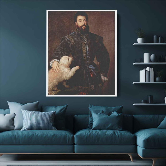 Portrait of Federico II Gonzaga (1525) by Titian - Canvas Artwork