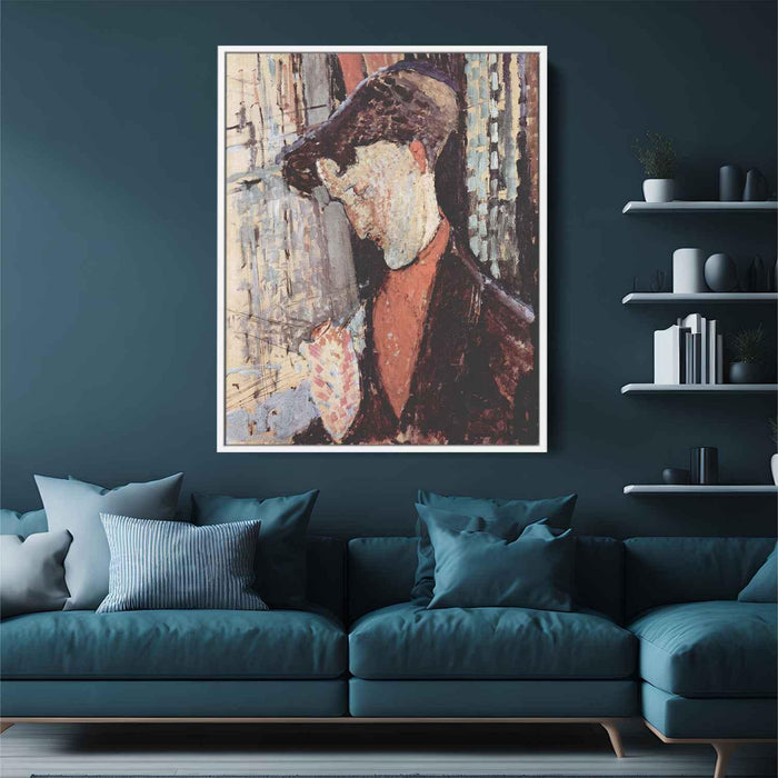 Portrait of Frank Haviland Burty (1914) by Amedeo Modigliani - Canvas Artwork
