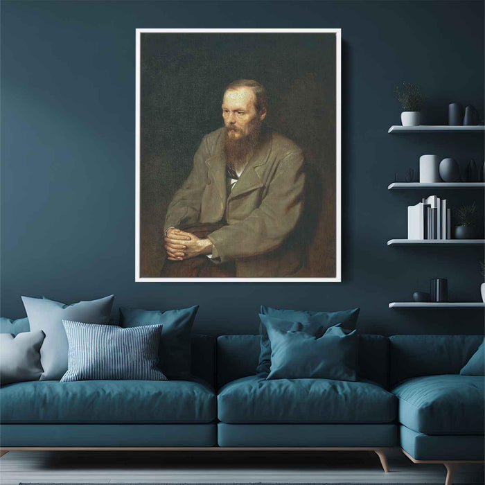 Portrait of the Author Feodor Dostoyevsky (1872) by Vasily Perov - Canvas Artwork