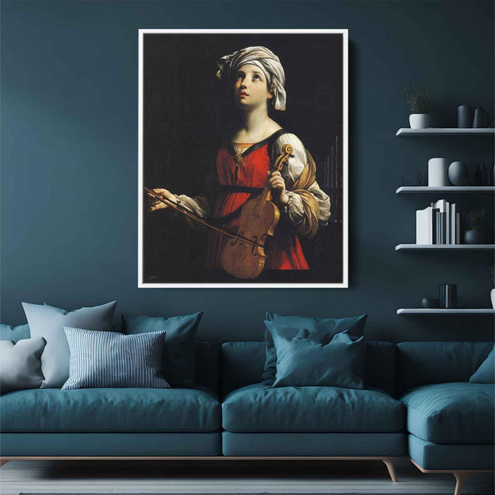 St Cecilia (1606) by Guido Reni - Canvas Artwork