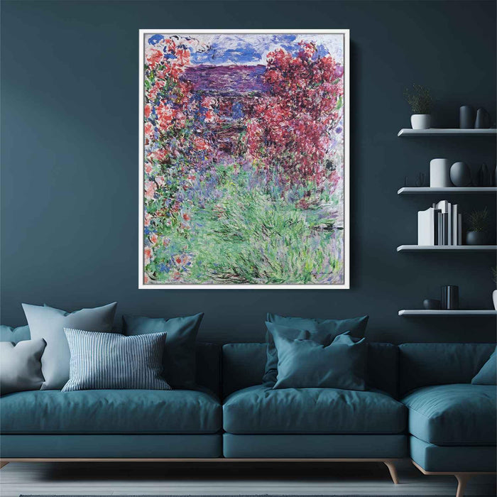 The House among the Roses (1925) by Claude Monet - Canvas Artwork