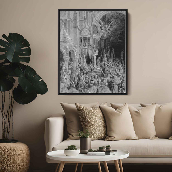 Dandolo, Doge of Venice, Preaching the Crusade by Gustave Dore - Canvas Artwork