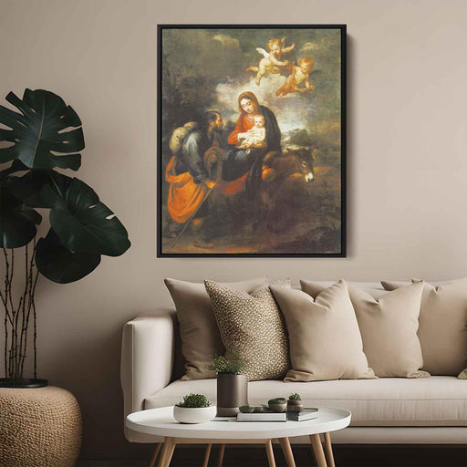 Flight into Egypt (1660) by Bartolome Esteban Murillo - Canvas Artwork