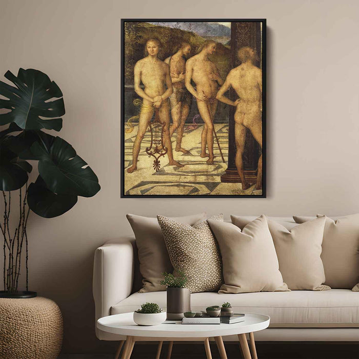 Four naked (1505) by Pietro Perugino - Canvas Artwork