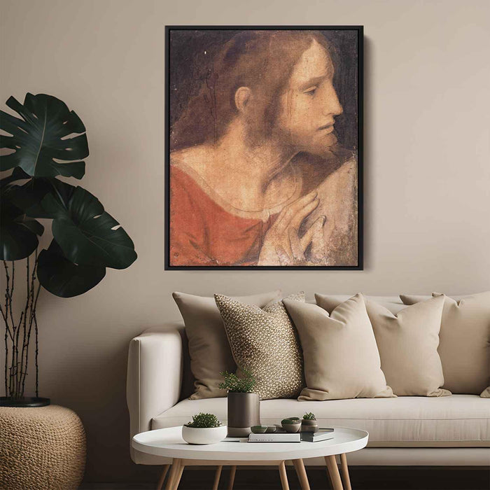 Head of St. James the Less by Leonardo da Vinci - Canvas Artwork