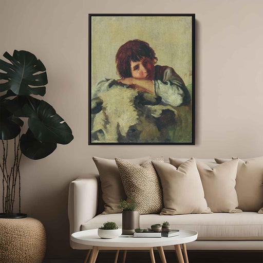 Italian boy by Ivan Shishkin - Canvas Artwork