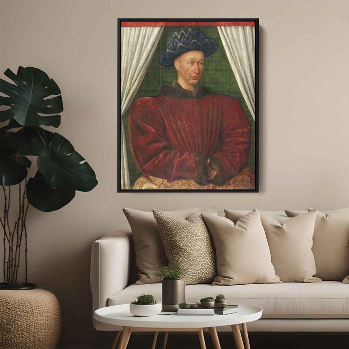Portrait of Charles VII, King of France by Jean Fouquet - Canvas Artwork