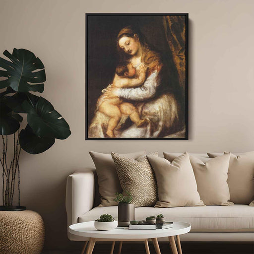 Madonna and Child (1570) by Titian - Canvas Artwork