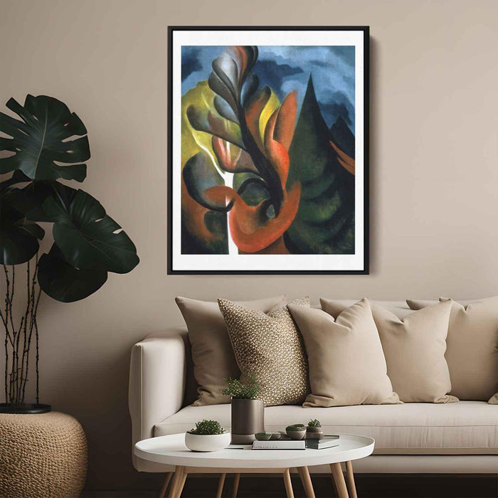 Maple and Cedar, Lake George by Georgia O'Keeffe - Canvas Artwork