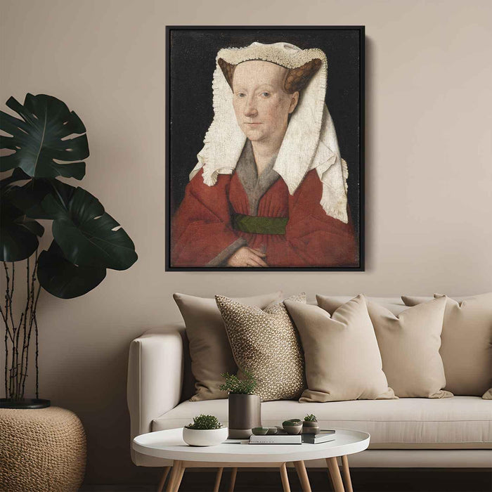 Portrait of Margaret van Eyck (1439) by Jan van Eyck - Canvas Artwork