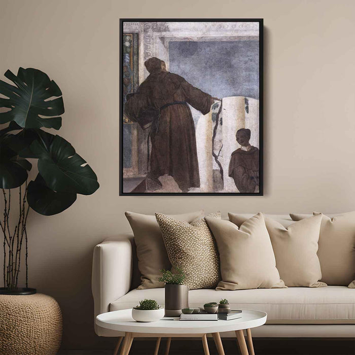 Monk with a Black Boy (1558) by Paolo Veronese - Canvas Artwork