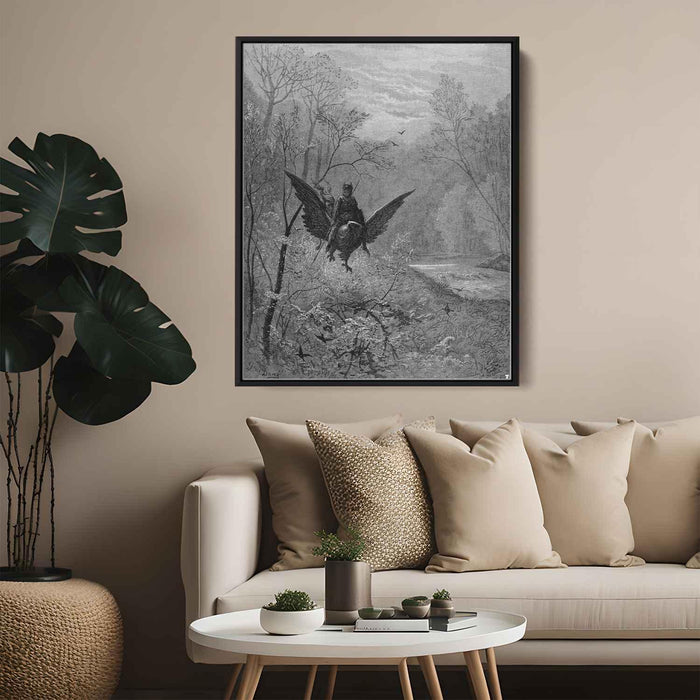 Orlando Furioso by Gustave Dore - Canvas Artwork