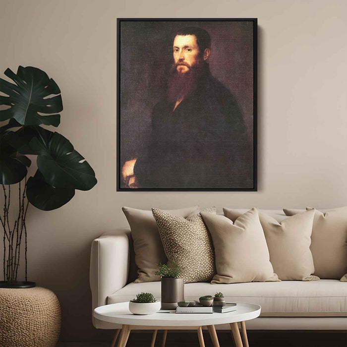 Painting of Daniele Barbaro (1545) by Titian - Canvas Artwork