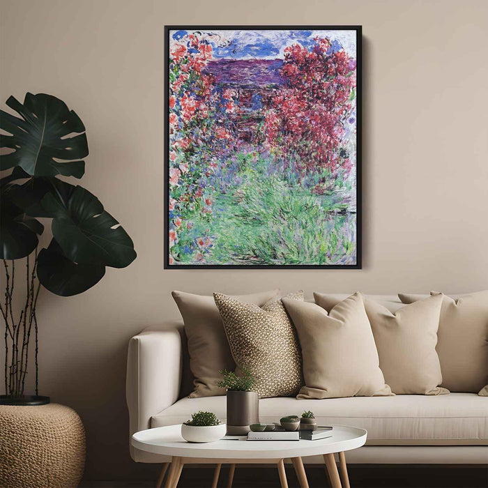 The House among the Roses (1925) by Claude Monet - Canvas Artwork