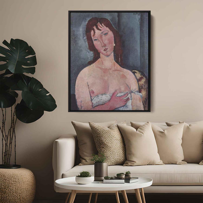 Young woman (1918) by Amedeo Modigliani - Canvas Artwork