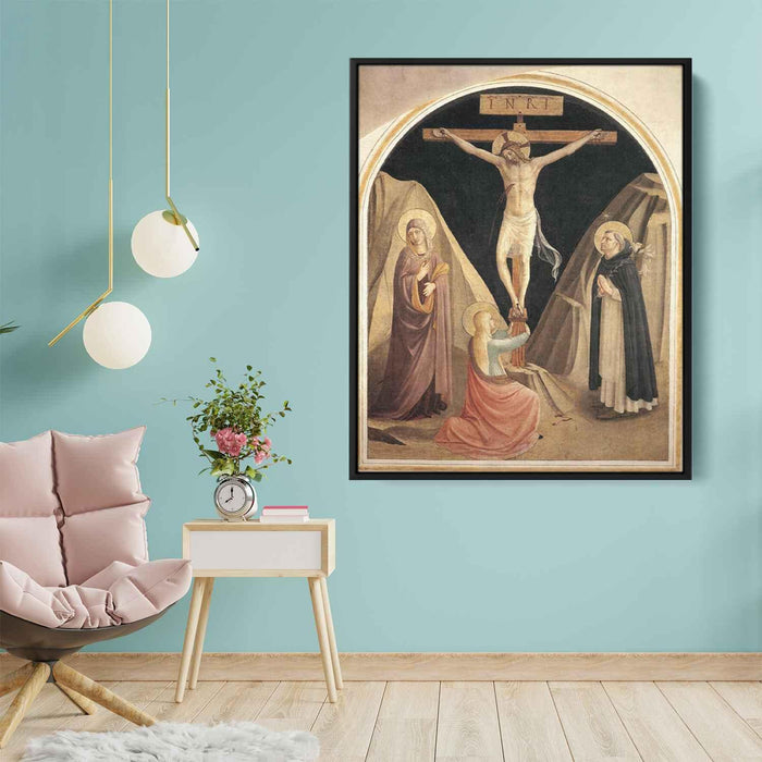 Crucifixion with the Virgin, Mary Magdalene and St. Dominic by Fra Angelico - Canvas Artwork