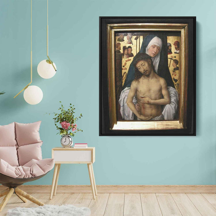 Ecce Homo in the arms of the virgin (1479) by Hans Memling - Canvas Artwork