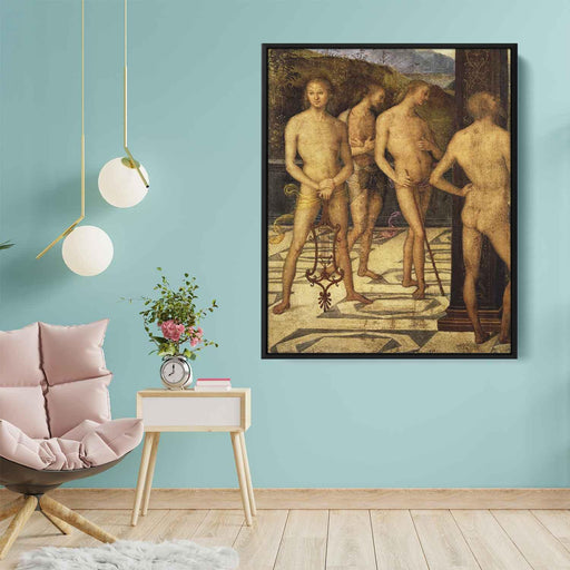 Four naked (1505) by Pietro Perugino - Canvas Artwork