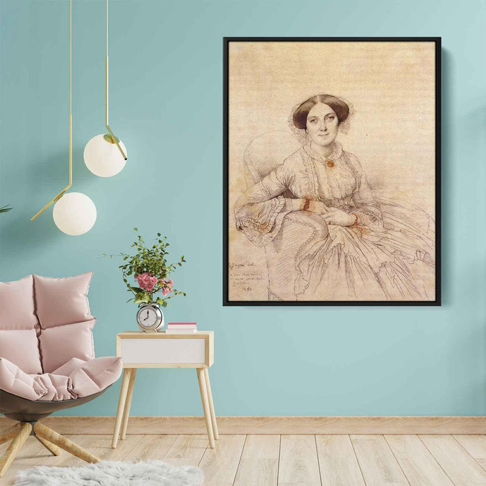 Madame Felix Gallois, born Nathalie Rose Joachime Bochet by Jean Auguste Dominique Ingres - Canvas Artwork