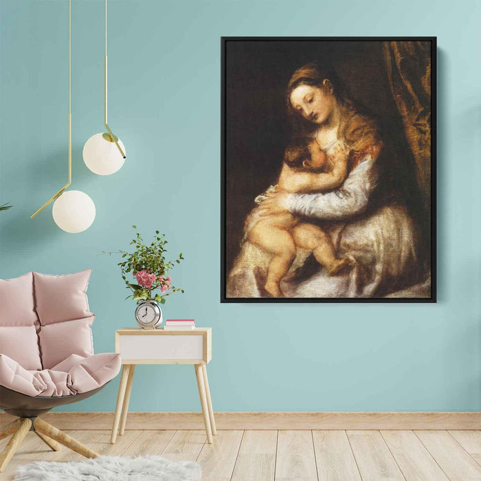 Madonna and Child (1570) by Titian - Canvas Artwork