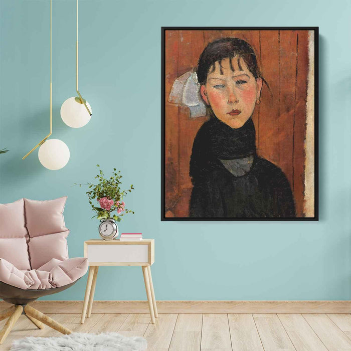 Marie, daughter of the people by Amedeo Modigliani - Canvas Artwork