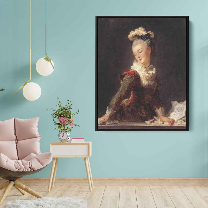 Marie Madeleine Guimard (1769) by Jean-Honore Fragonard - Canvas Artwork