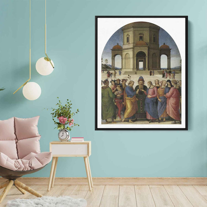 Marriage of the Virgin (1504) by Pietro Perugino - Canvas Artwork