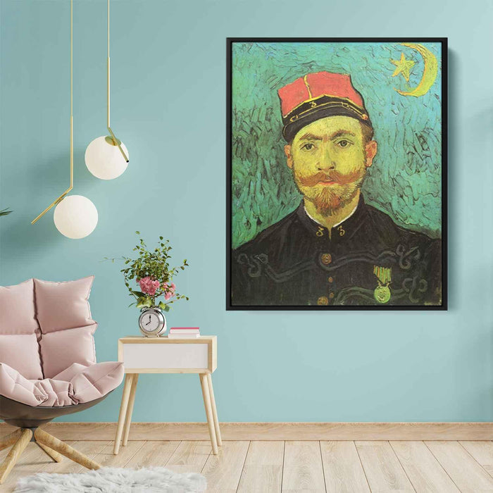 Portrait of Milliet, Second Lieutnant of the Zouaves by Vincent van Gogh - Canvas Artwork