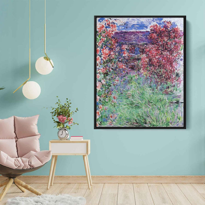 The House among the Roses (1925) by Claude Monet - Canvas Artwork