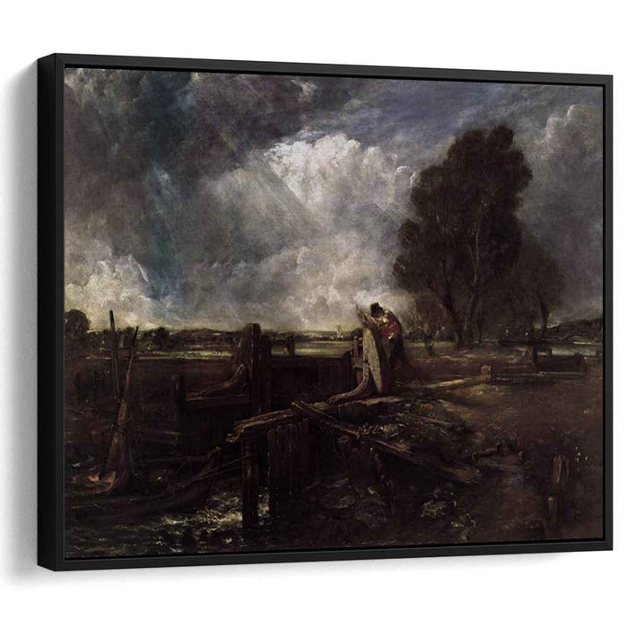 A Boat at the Sluice by John Constable