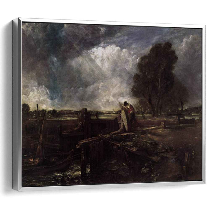 A Boat at the Sluice by John Constable