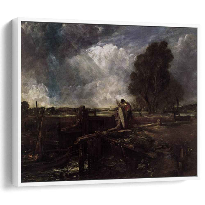 A Boat at the Sluice by John Constable