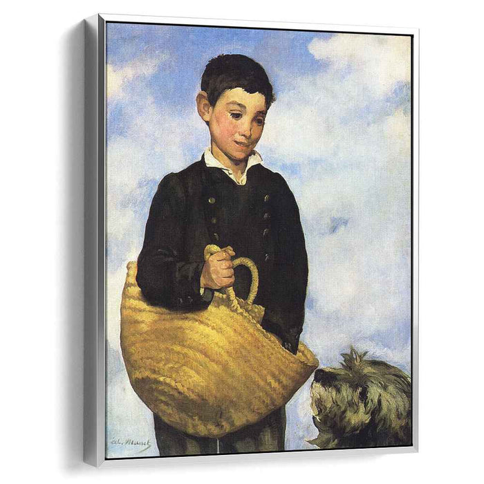 A boy with a dog (1861) by Edouard Manet