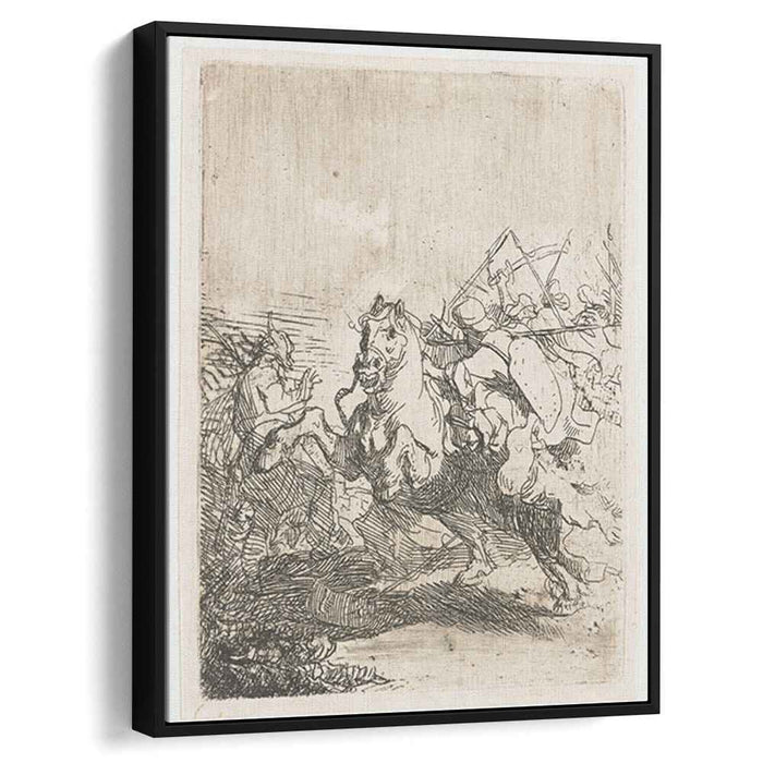 A cavalry fight (1632) by Rembrandt
