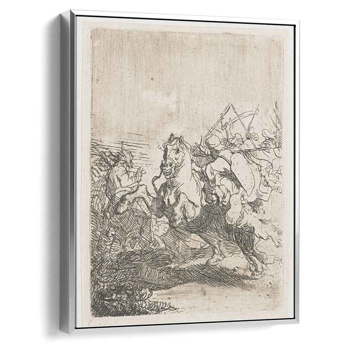 A cavalry fight (1632) by Rembrandt