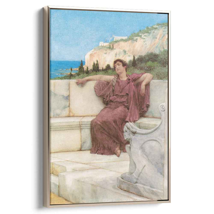 A Female Figure Resting (Dolce far Niente) (1882) by Sir Lawrence Alma-Tadema