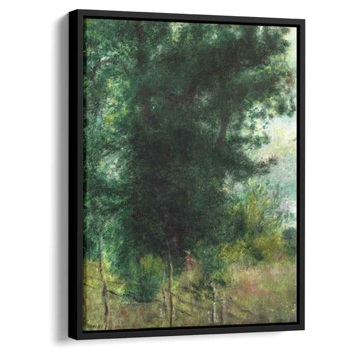 A Fence in the Forest (1878) by Pierre-Auguste Renoir