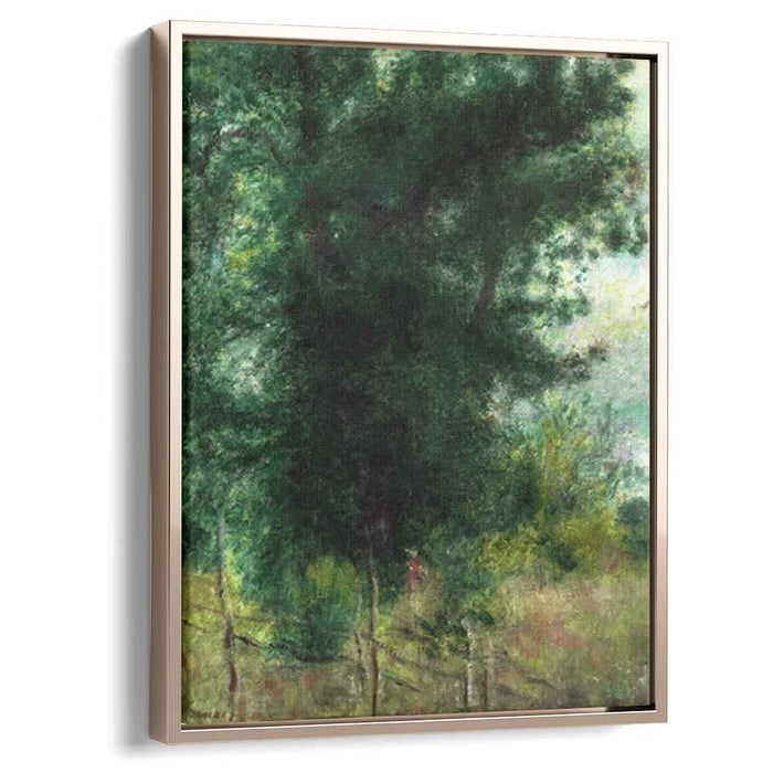 A Fence in the Forest (1878) by Pierre-Auguste Renoir