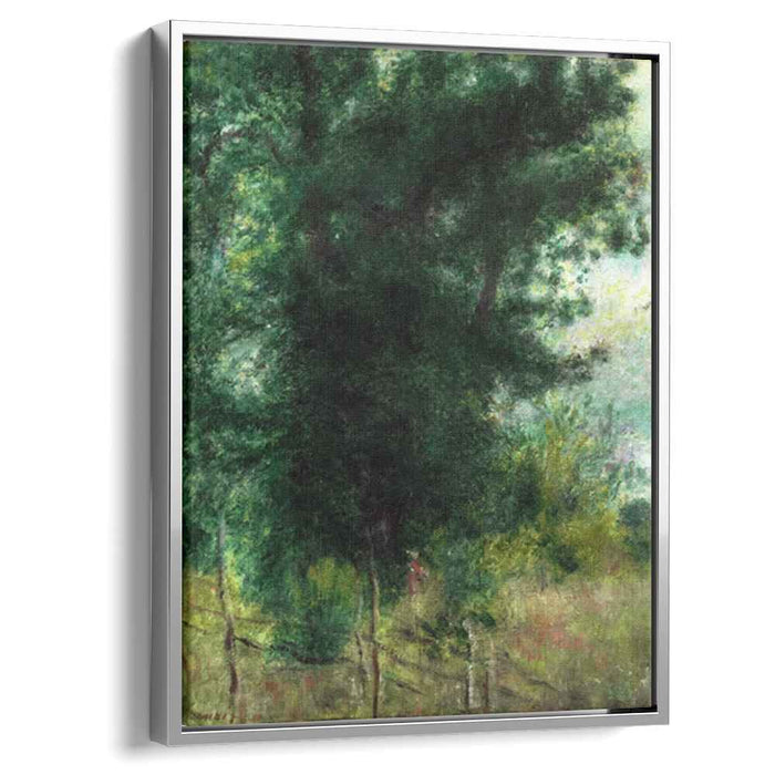 A Fence in the Forest (1878) by Pierre-Auguste Renoir