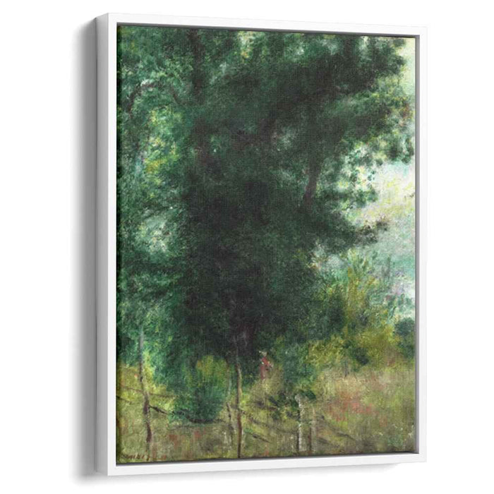 A Fence in the Forest (1878) by Pierre-Auguste Renoir