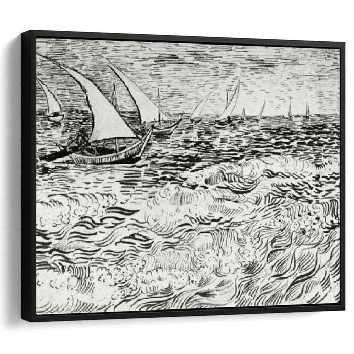 A Fishing Boat at Sea (1888) by Vincent van Gogh