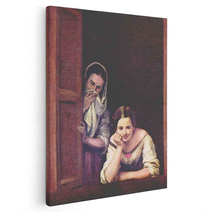 A Girl and her Duenna (1670) by Bartolome Esteban Murillo