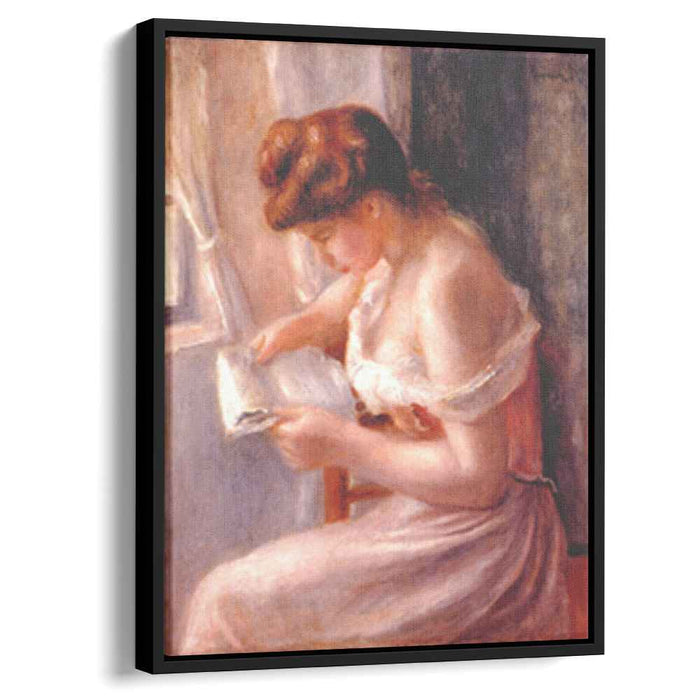A girl reading (1891) by Pierre-Auguste Renoir