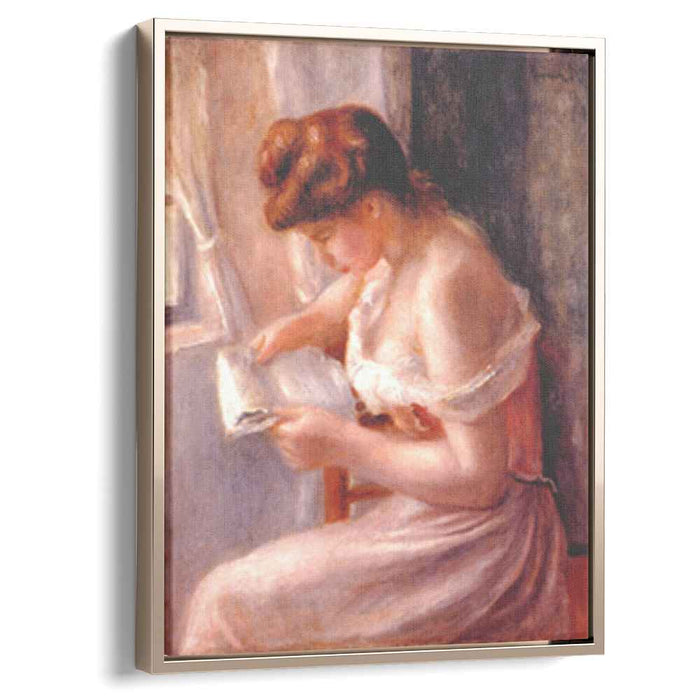 A girl reading (1891) by Pierre-Auguste Renoir